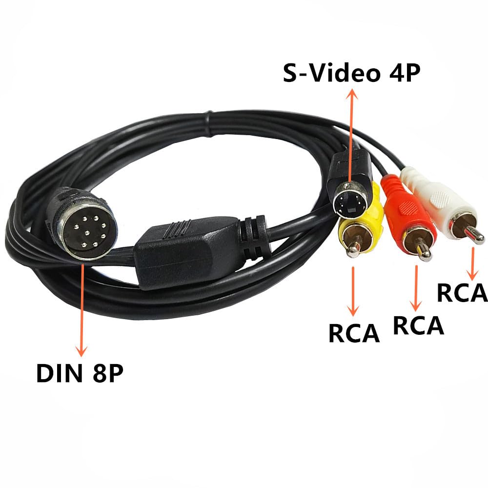 Musical Instrument Video - Din 8 Pin to S-Video 4pin