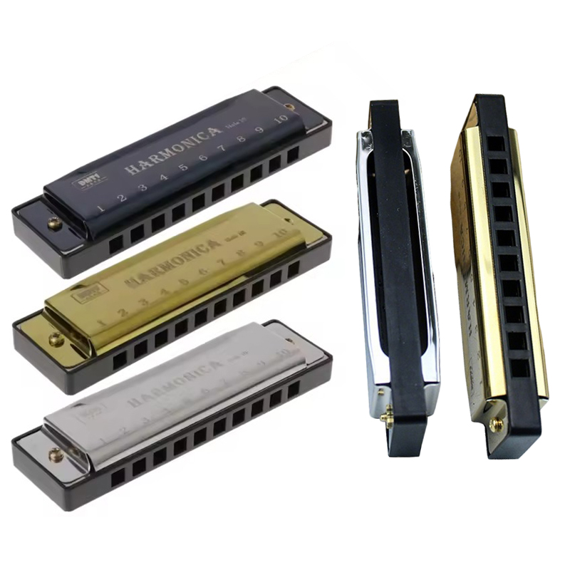 Musical Instruments Names - 1PC 10 Holes Harmonica Metal Mouth