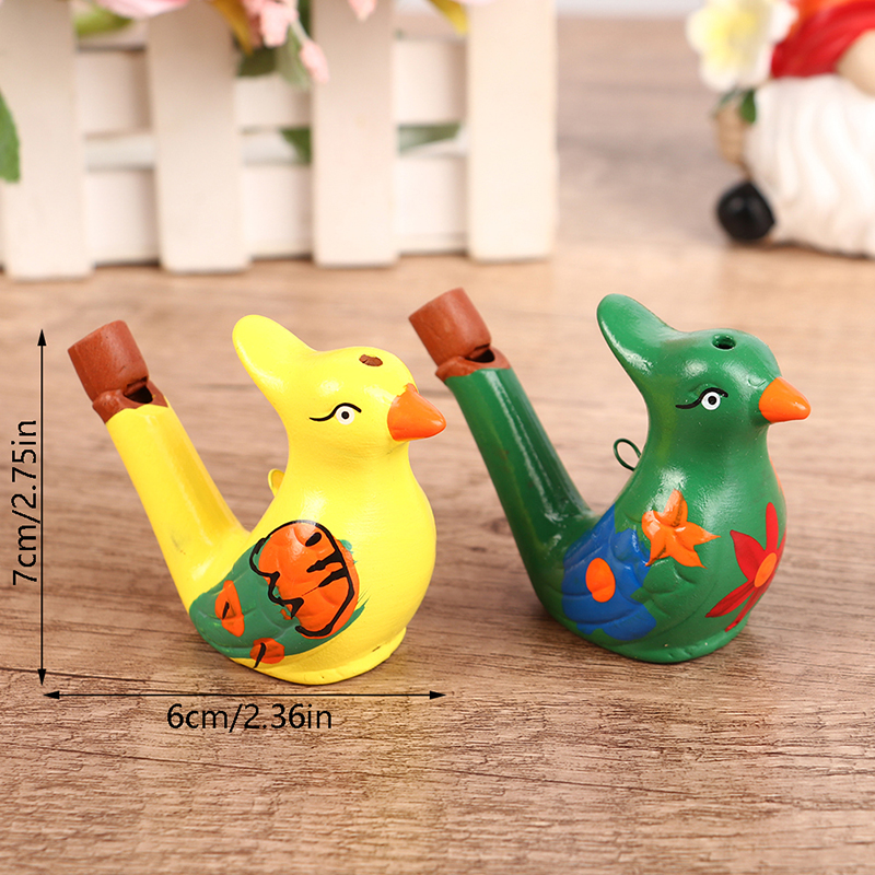 Musical Instrument In Drawing - Coloured Drawing Water Bird Whistle for