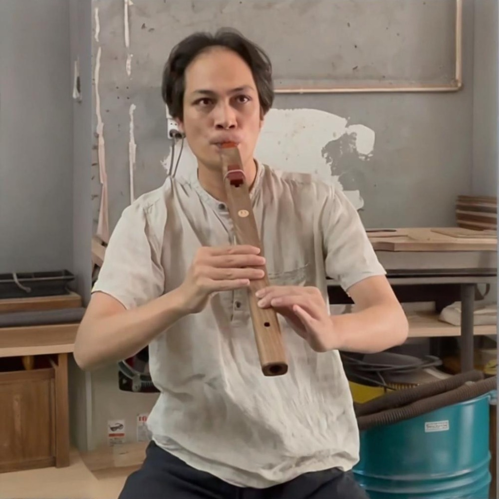 Tin Whistle Flute - B/C/D/E/F Tone Wooden Vertical Flute Portable