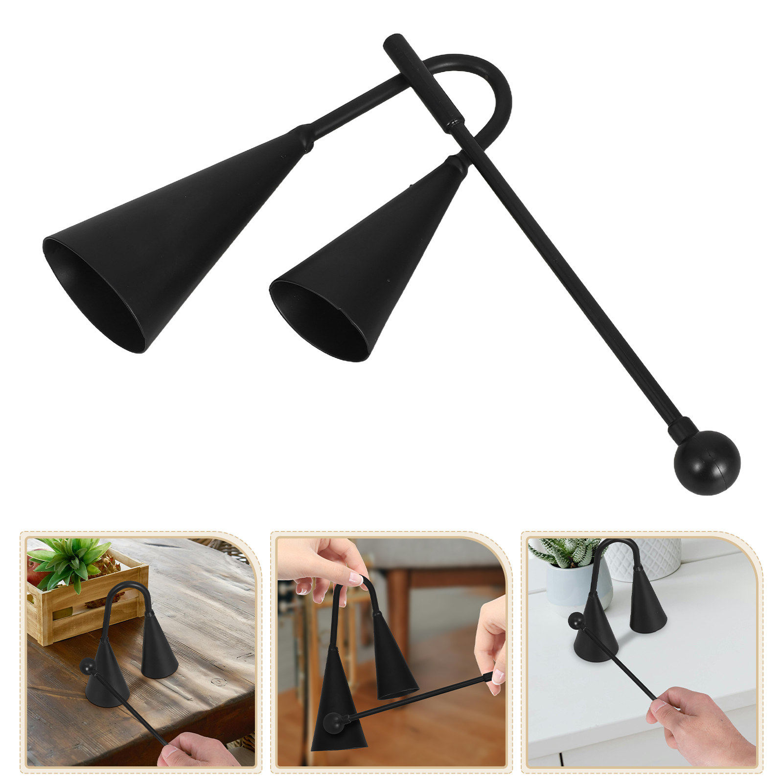 Musical Instrument Ending In A - Double-Ended Cowbell Metal Handheld Percussion Instrument