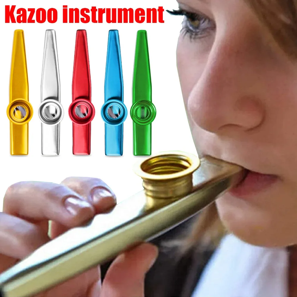 Musical Instrument Easy To Learn - 1 Pcs Metal Kazoo Suitable For