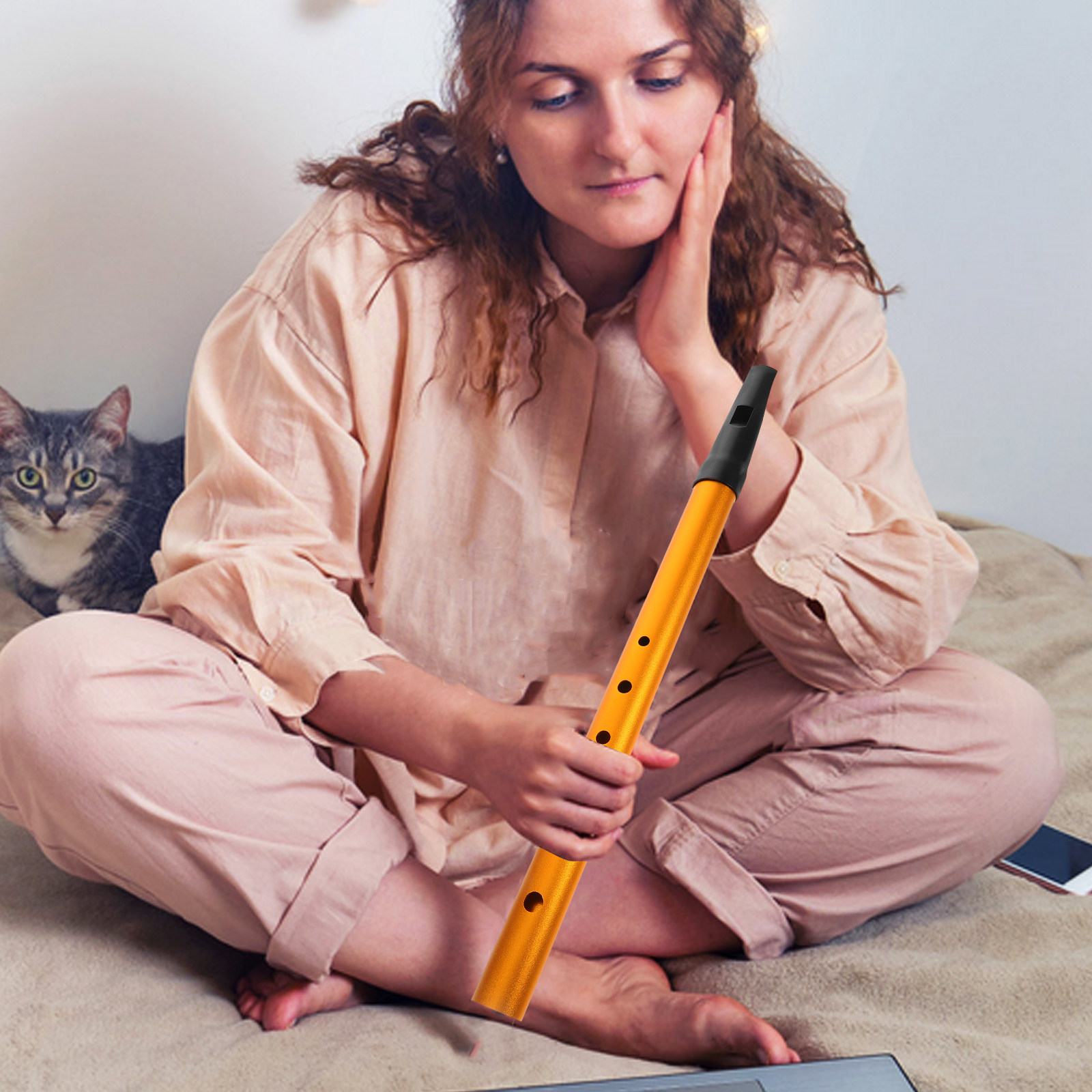 Tin Whistle Flute - Irish Tin Whistle 6-Hole Key Whistle