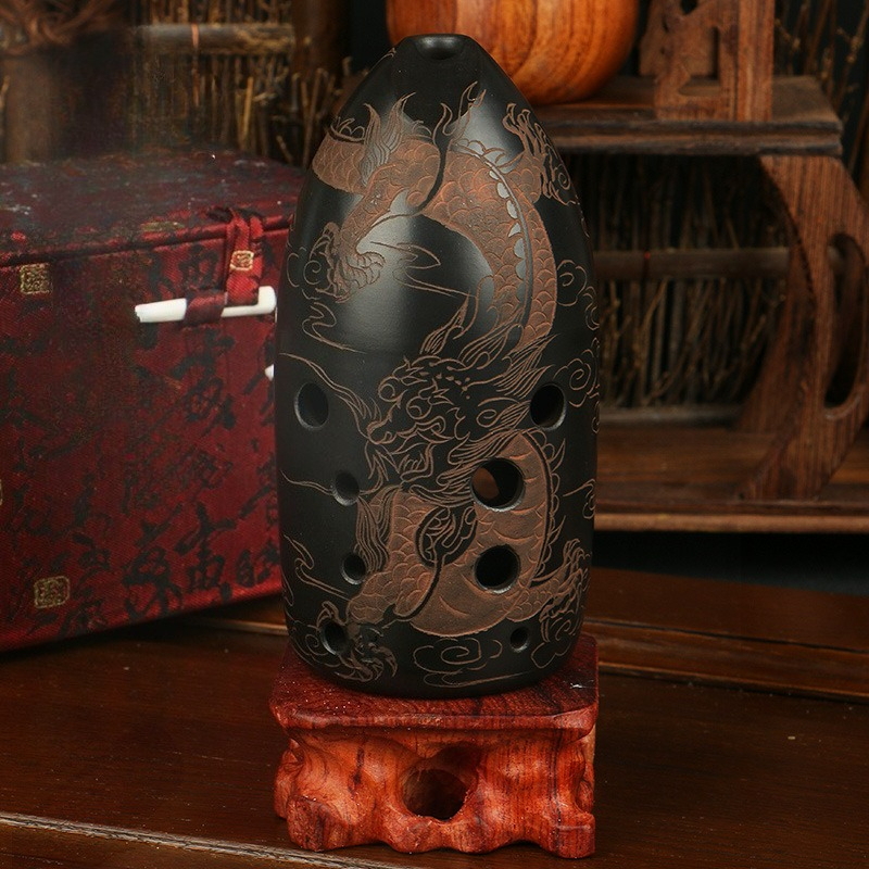 Musical Instrument Xun - 10-hole Double-chamber Ocarina G Tone Traditional