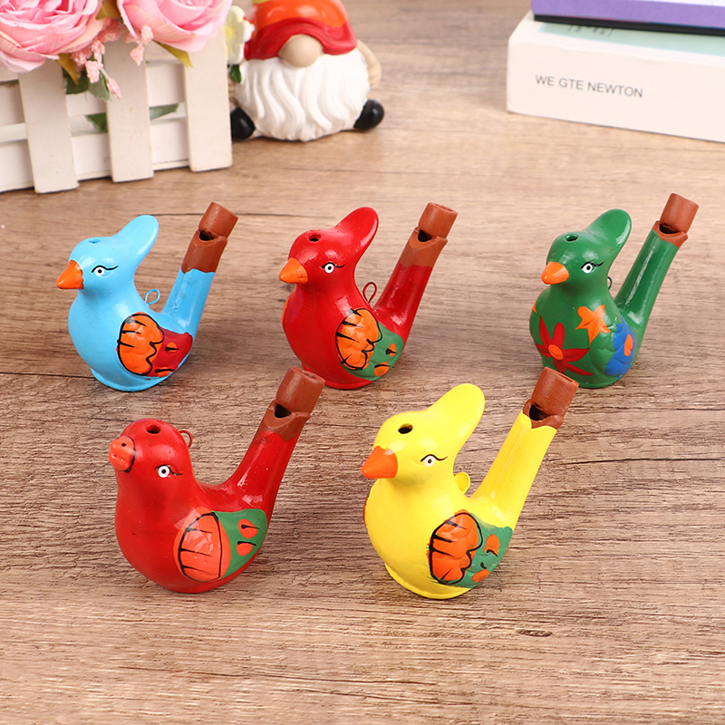 Musical Instrument In Drawing - Coloured Drawing Water Bird Whistle for