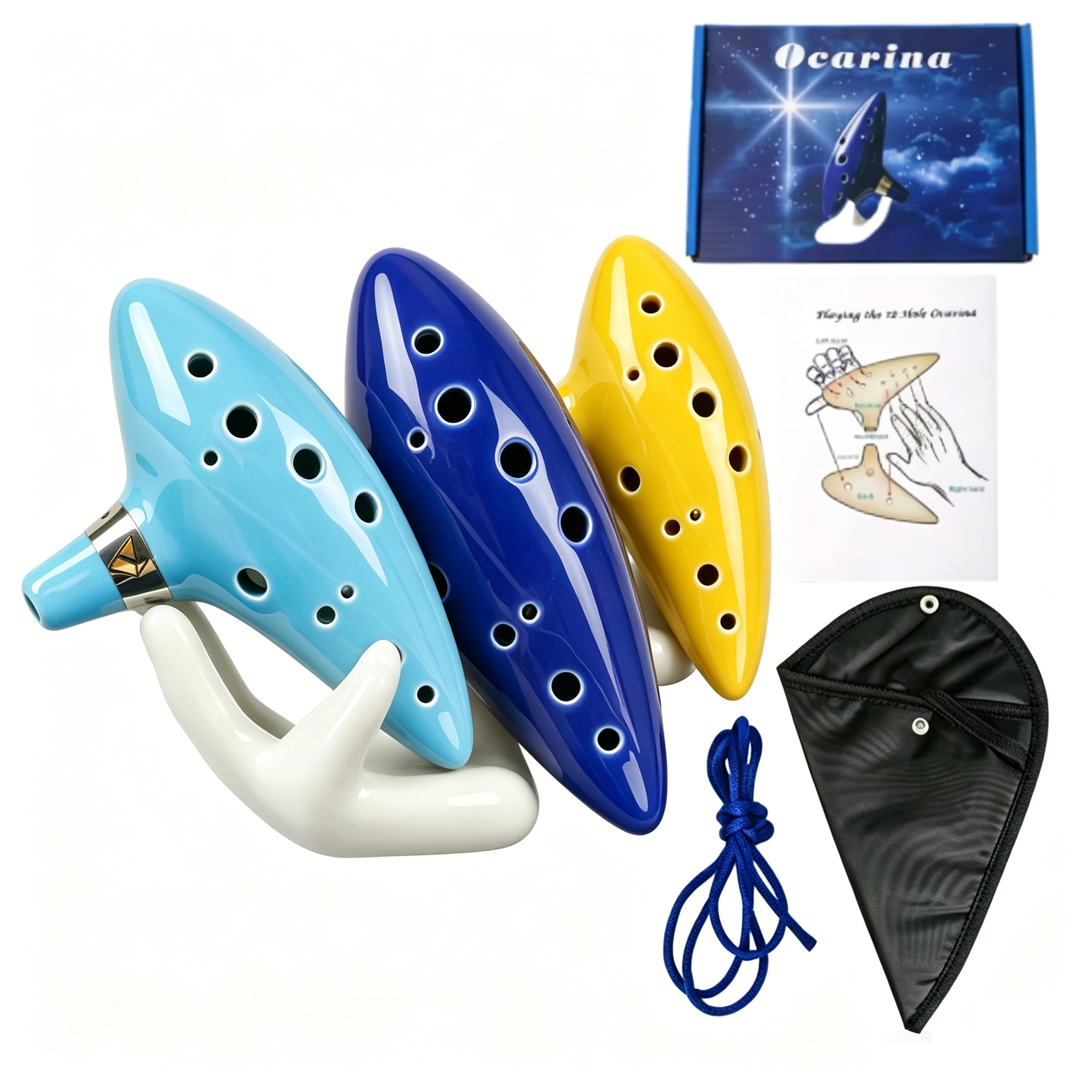 Musical Instrument Book - Miwayer Classic Alto C Ceramic Ocarina