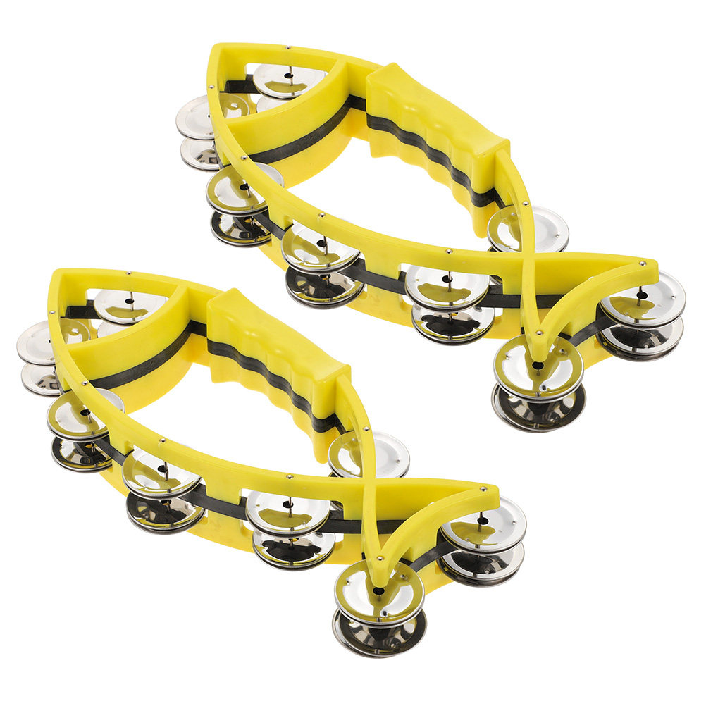 A Musical Instrument You Shake - 2Pcs Hand Shaking Bells Fish Design