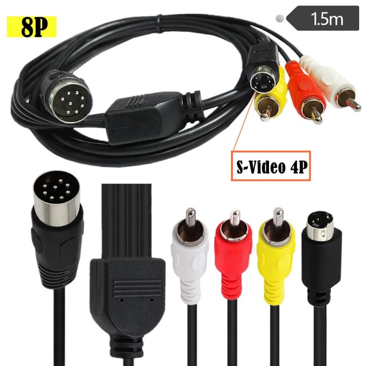 Din 8 Pin to S-Video 4pin Male – Musical Instrument Video recenzja i cena
