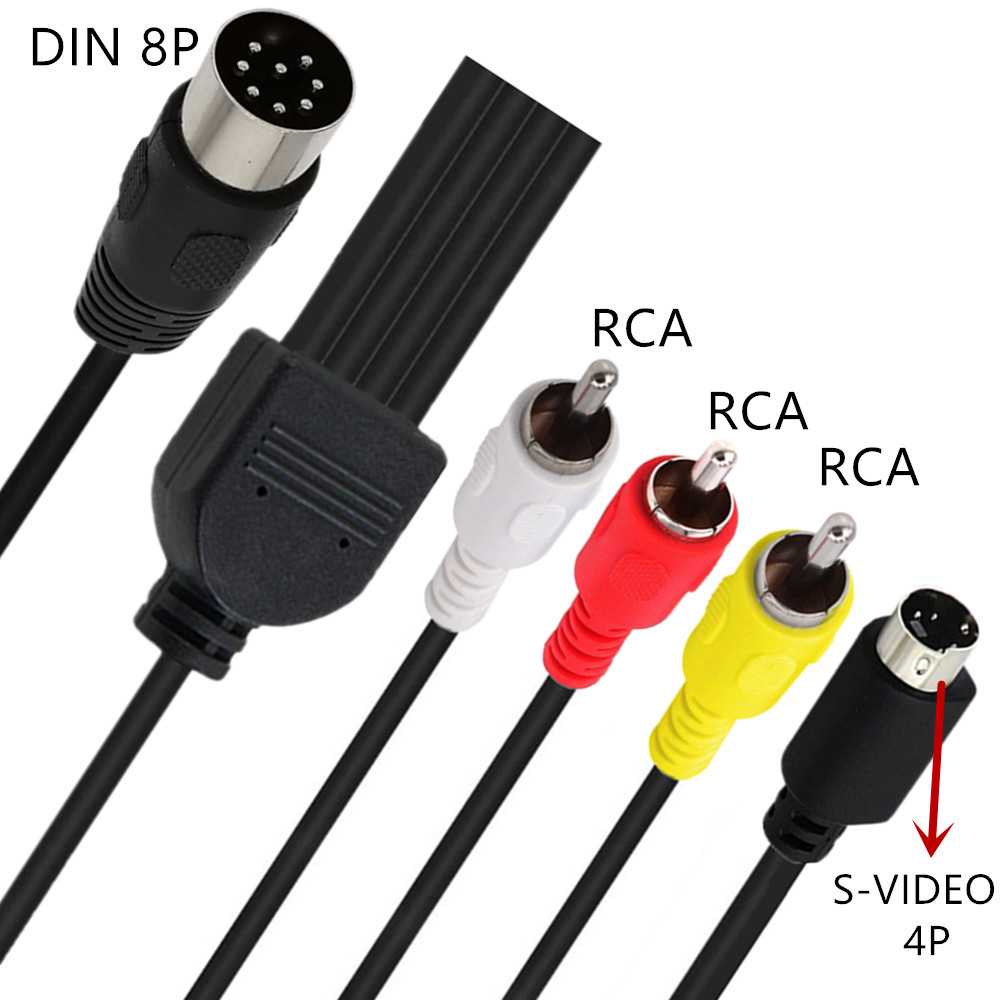 Din 8 Pin to S-Video 4pin Male – Musical Instrument Video recenzja i cena