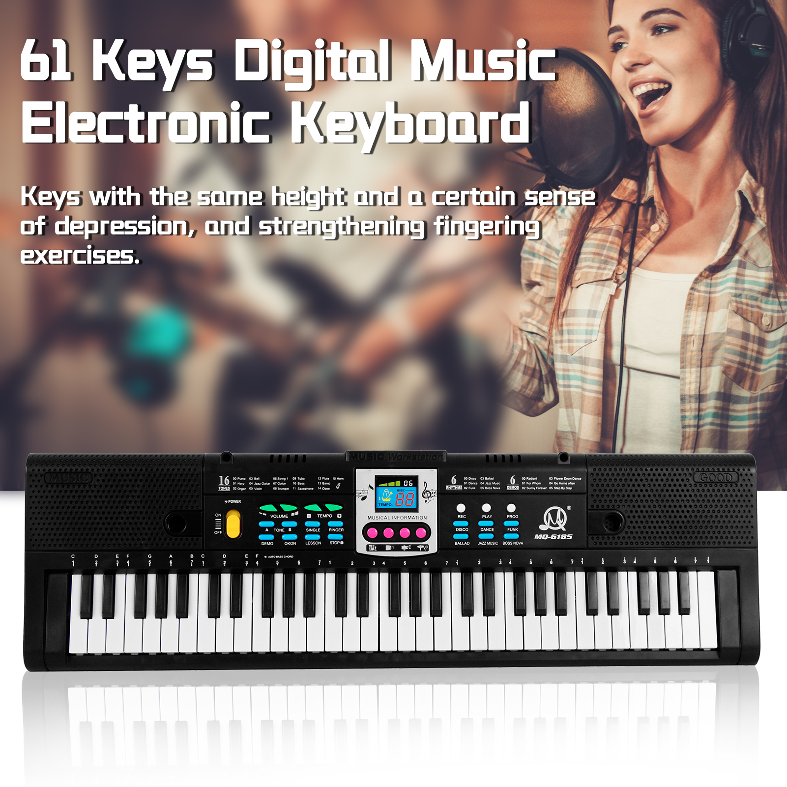61 Keys Digital Music Electron – Musical Instruments Names recenzja i cena