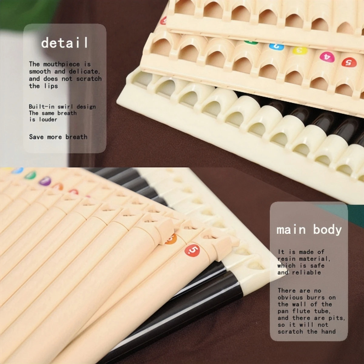Miwayer Pan Flute 18 Pipes Eco – Musical Instrument Easy To Learn recenzja i cena