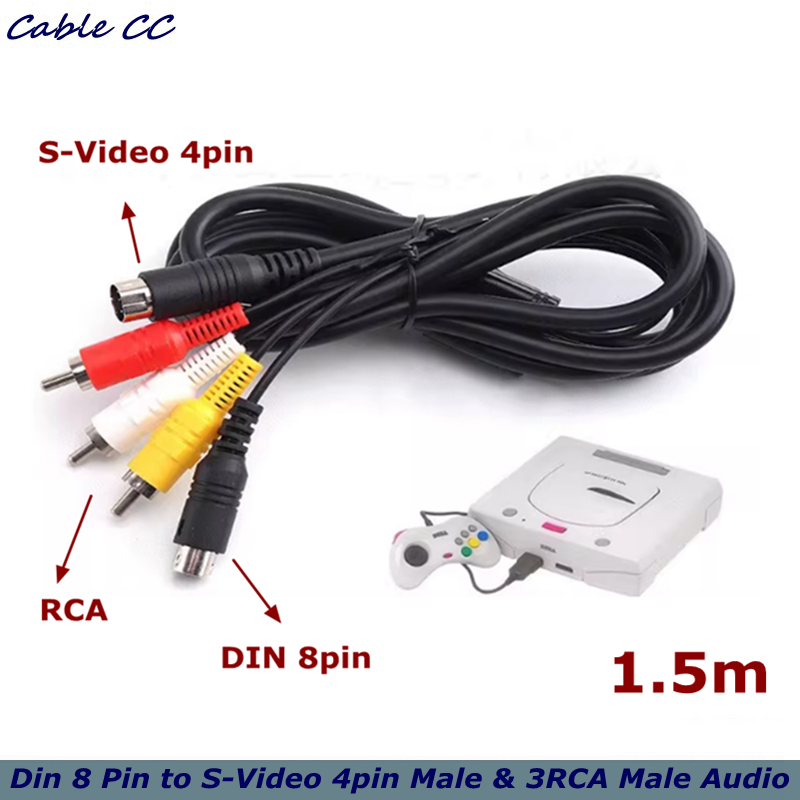 Din 8 Pin to S-Video 4pin Male – Musical Instrument Video recenzja i cena