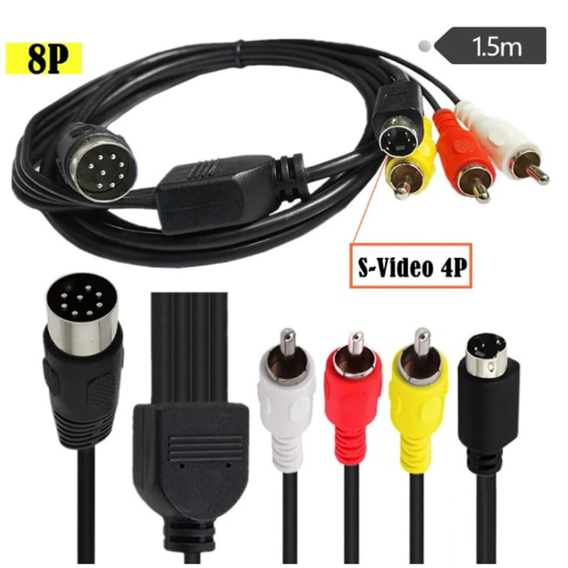 Din 8 Pin to S-Video 4pin Male – Musical Instrument Video recenzja i cena