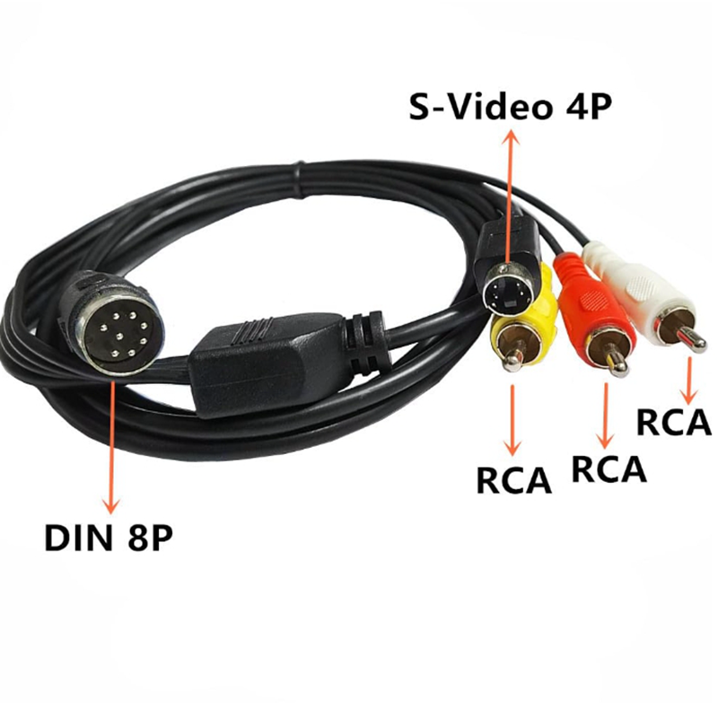Din 8 Pin to S-Video 4pin Male – Musical Instrument Video recenzja i cena