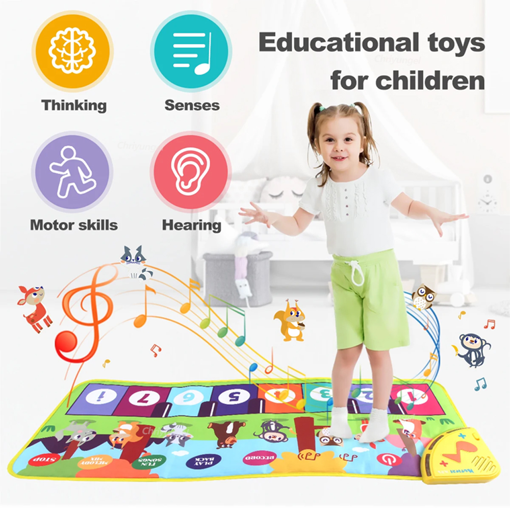Piano Mat for Kids Kids Toddle – Musical Instruments Names recenzja i cena