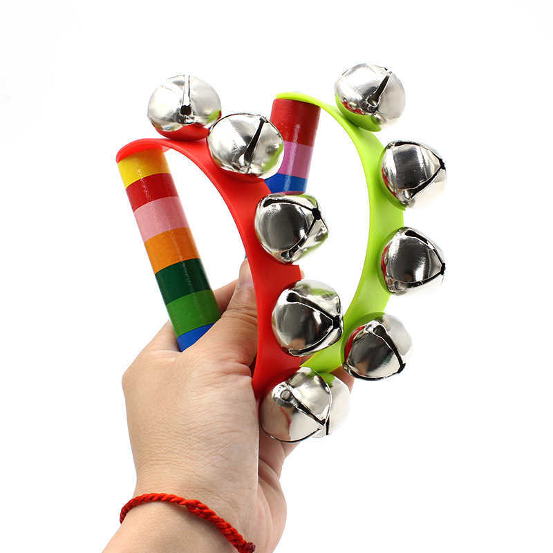 Rainbow Hand Jingle Bells Wood – A Musical Instrument You Shake recenzja i cena