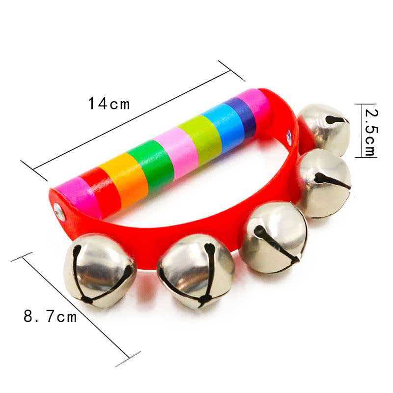 Rainbow Hand Jingle Bells Wood – A Musical Instrument You Shake recenzja i cena
