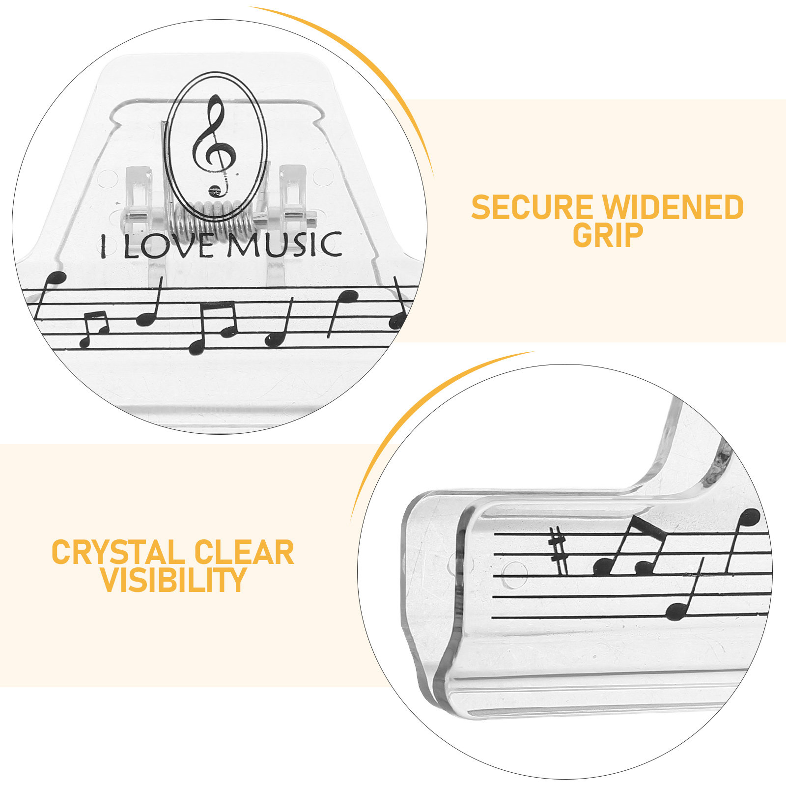 2Pcs Transparent Plastic Music – Musical Instrument Book recenzja i cena