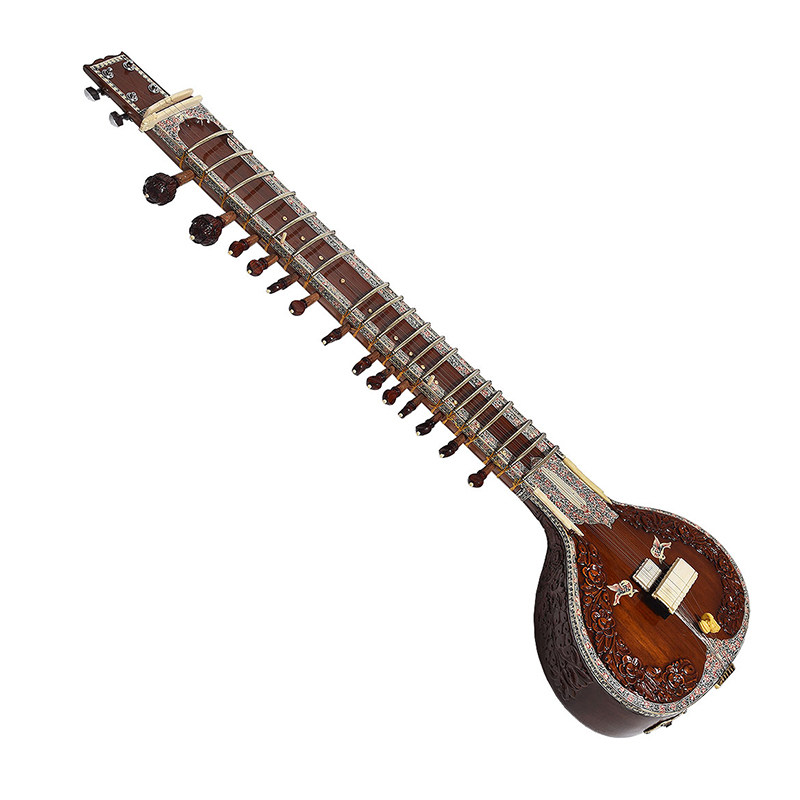 Indian sitar classical hand-ca – Musical Instrument Sitar recenzja i cena