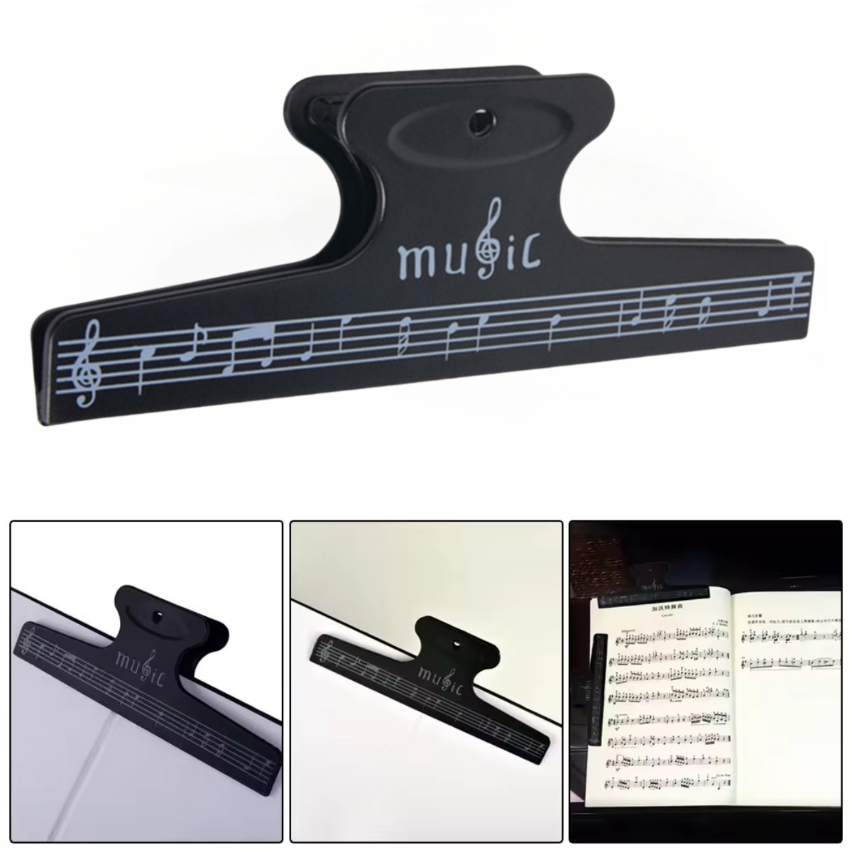 Sheet Music Clips Book Page No – Musical Instrument Book recenzja i cena
