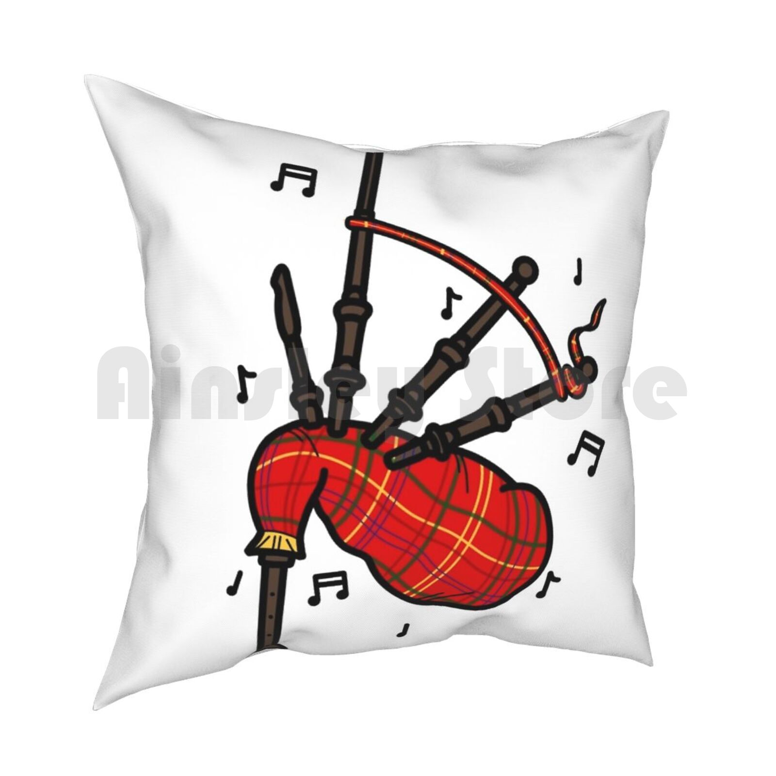 Bagpipes Pillow Case Printed H – Musical Instrument Of Scotland recenzja i cena