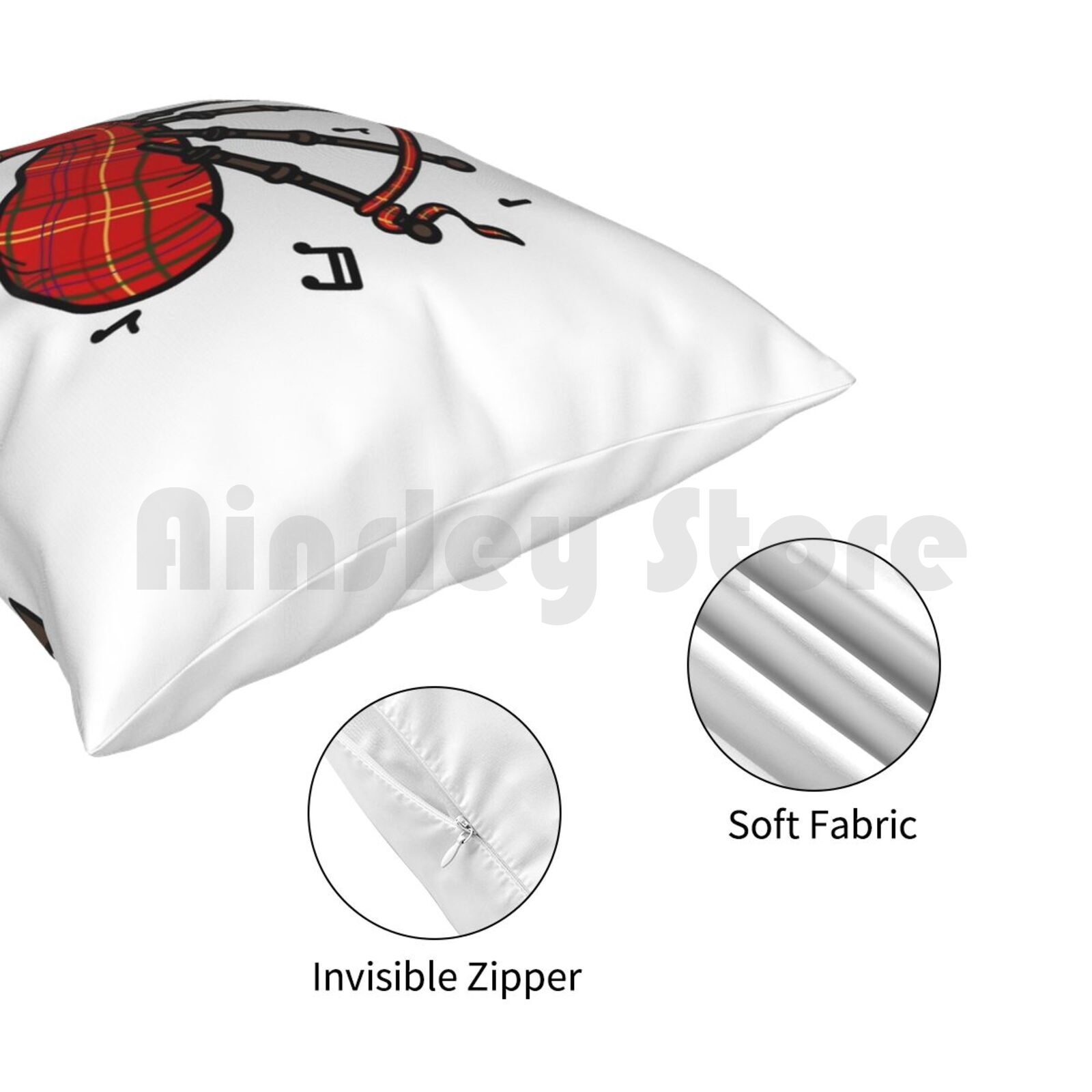 Bagpipes Pillow Case Printed H – Musical Instrument Of Scotland recenzja i cena