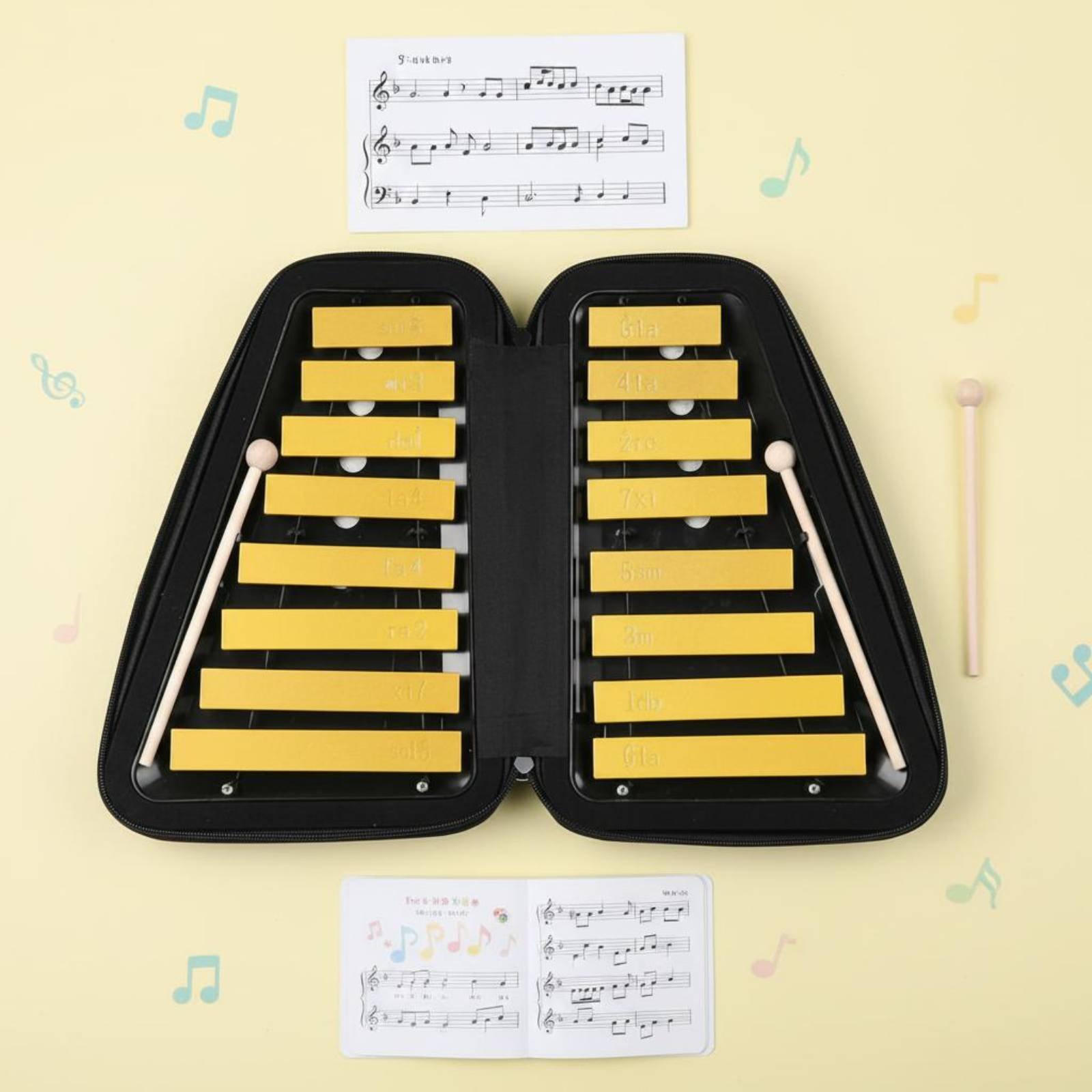 16-Note Aluminum Xylophone Han – Musical Instrument Easy To Learn recenzja i cena