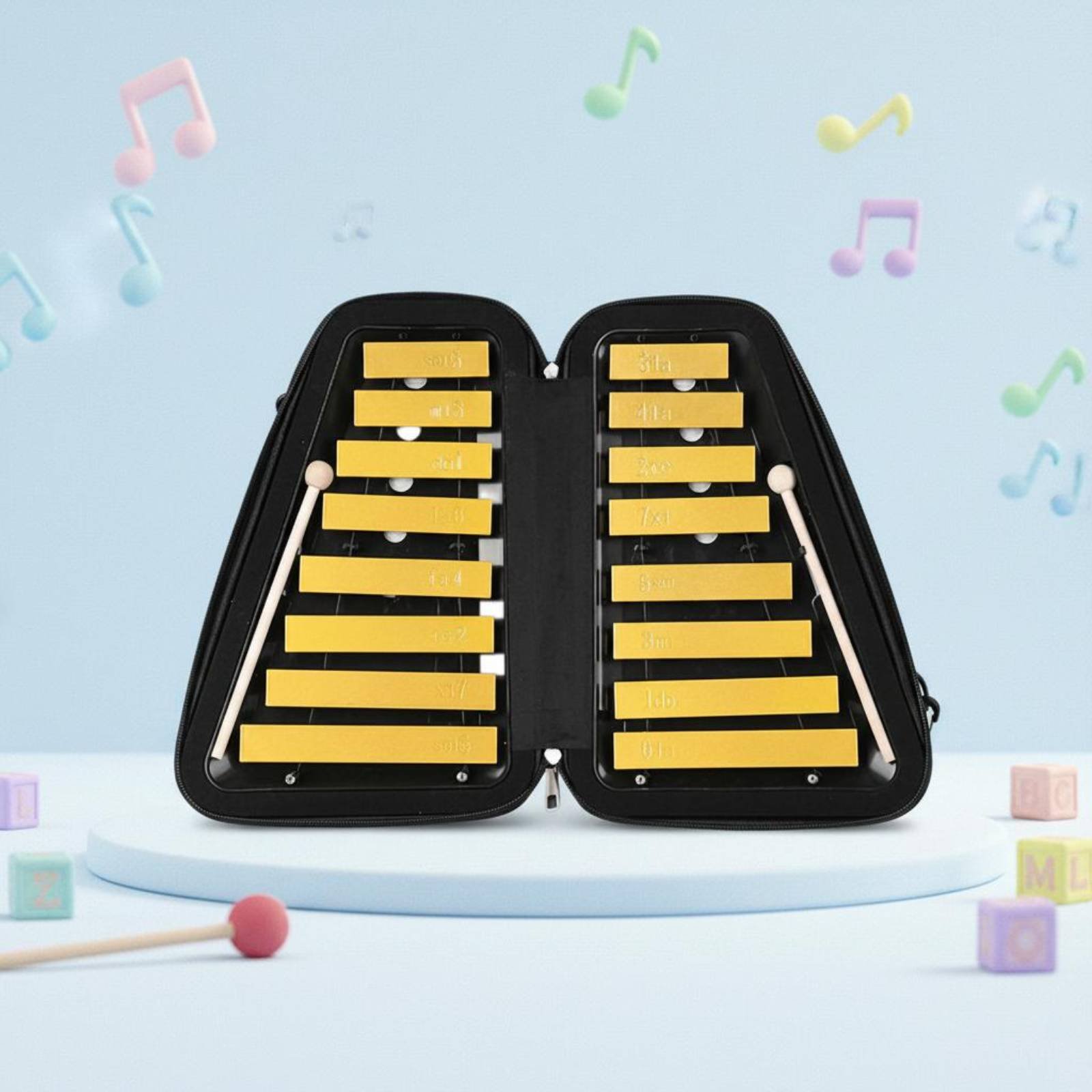 16-Note Aluminum Xylophone Han – Musical Instrument Easy To Learn recenzja i cena