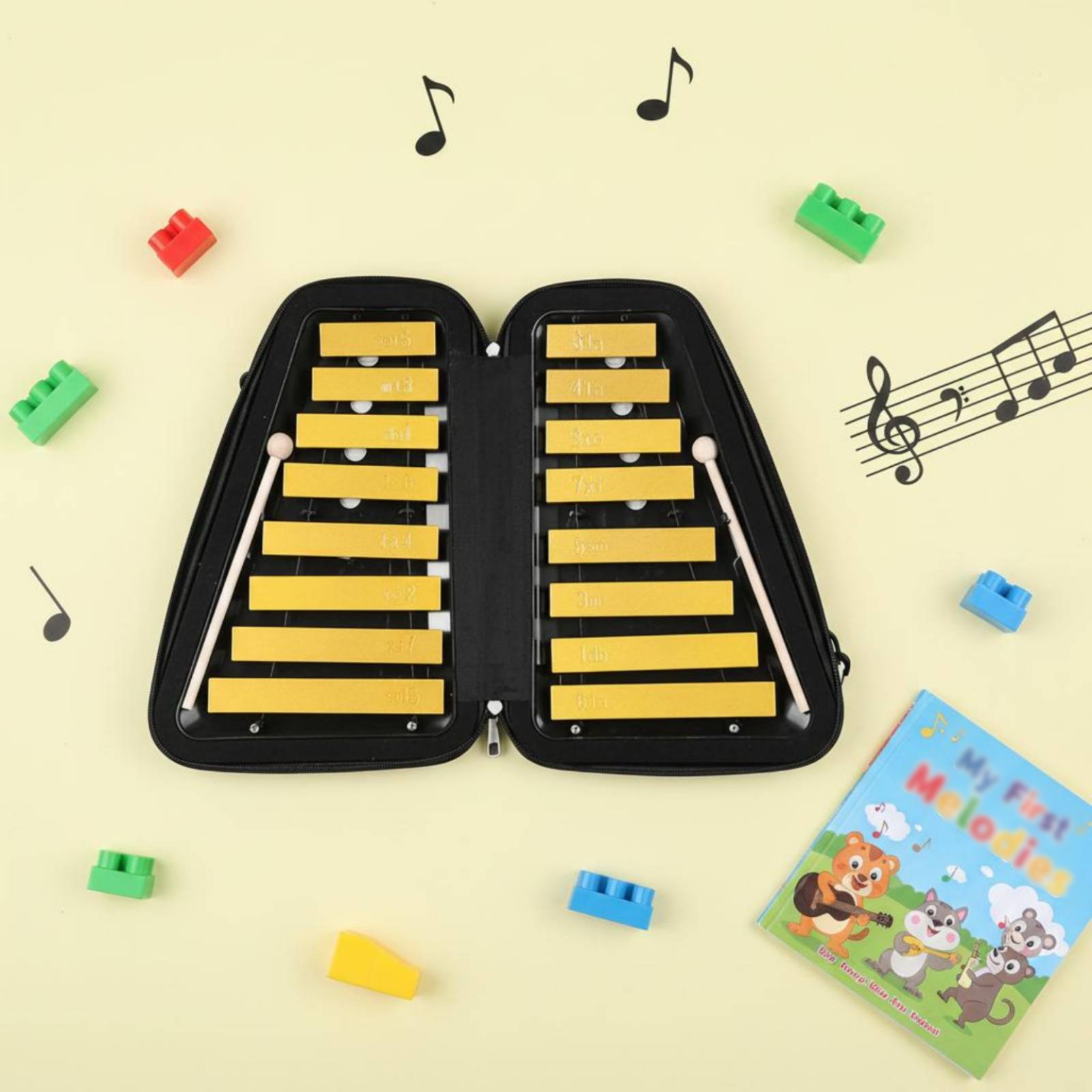 16-Note Aluminum Xylophone Han – Musical Instrument Easy To Learn recenzja i cena