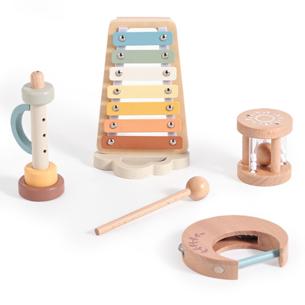 Wooden Baby Montessori Toys Mu – Musical Instruments Names recenzja i cena