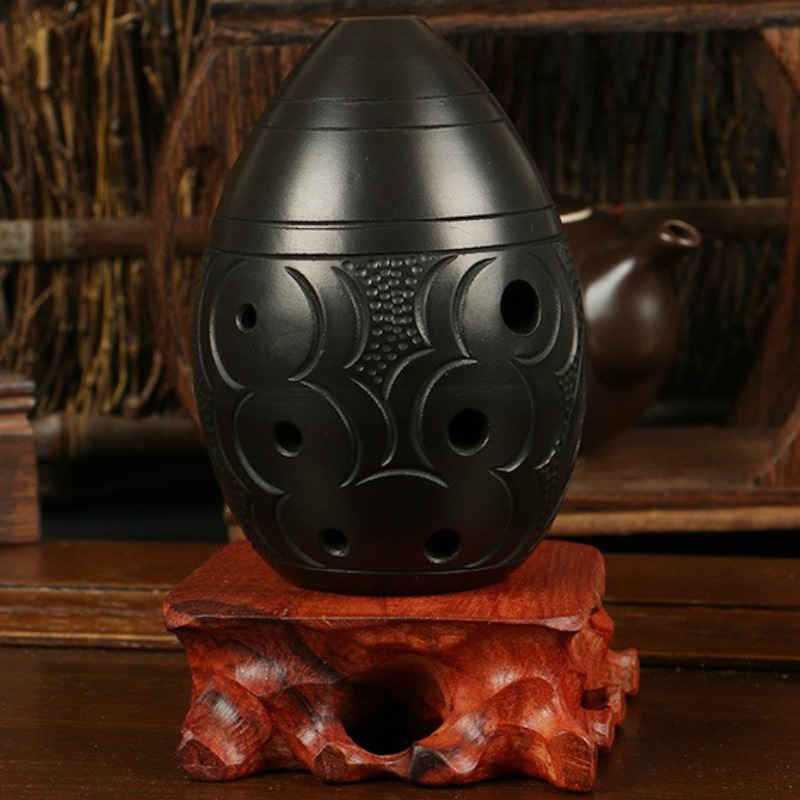 8 Holes Ocarina Black Portable – Musical Instrument Xun recenzja i cena