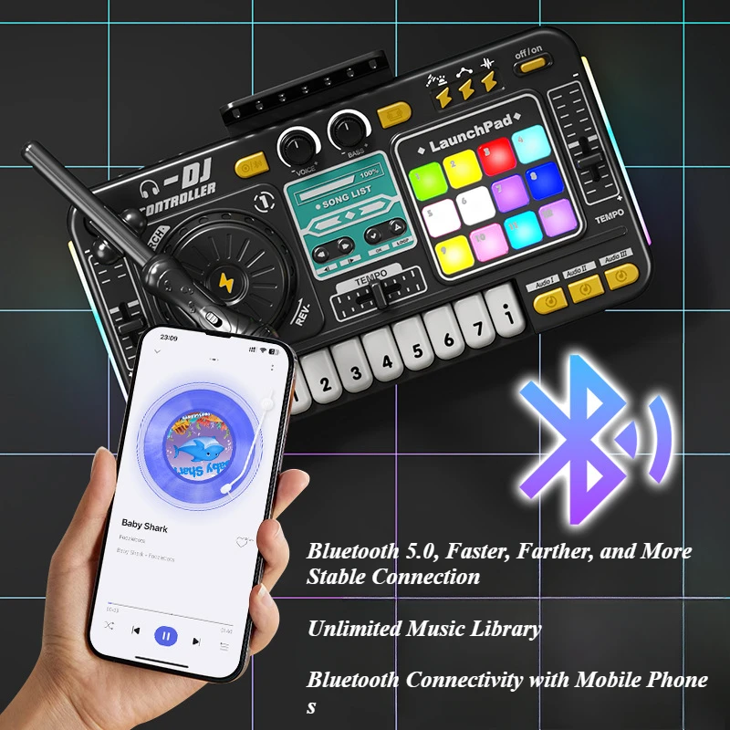 Kid DJ Mixer with Microphone E – Musical Instruments Names recenzja i cena