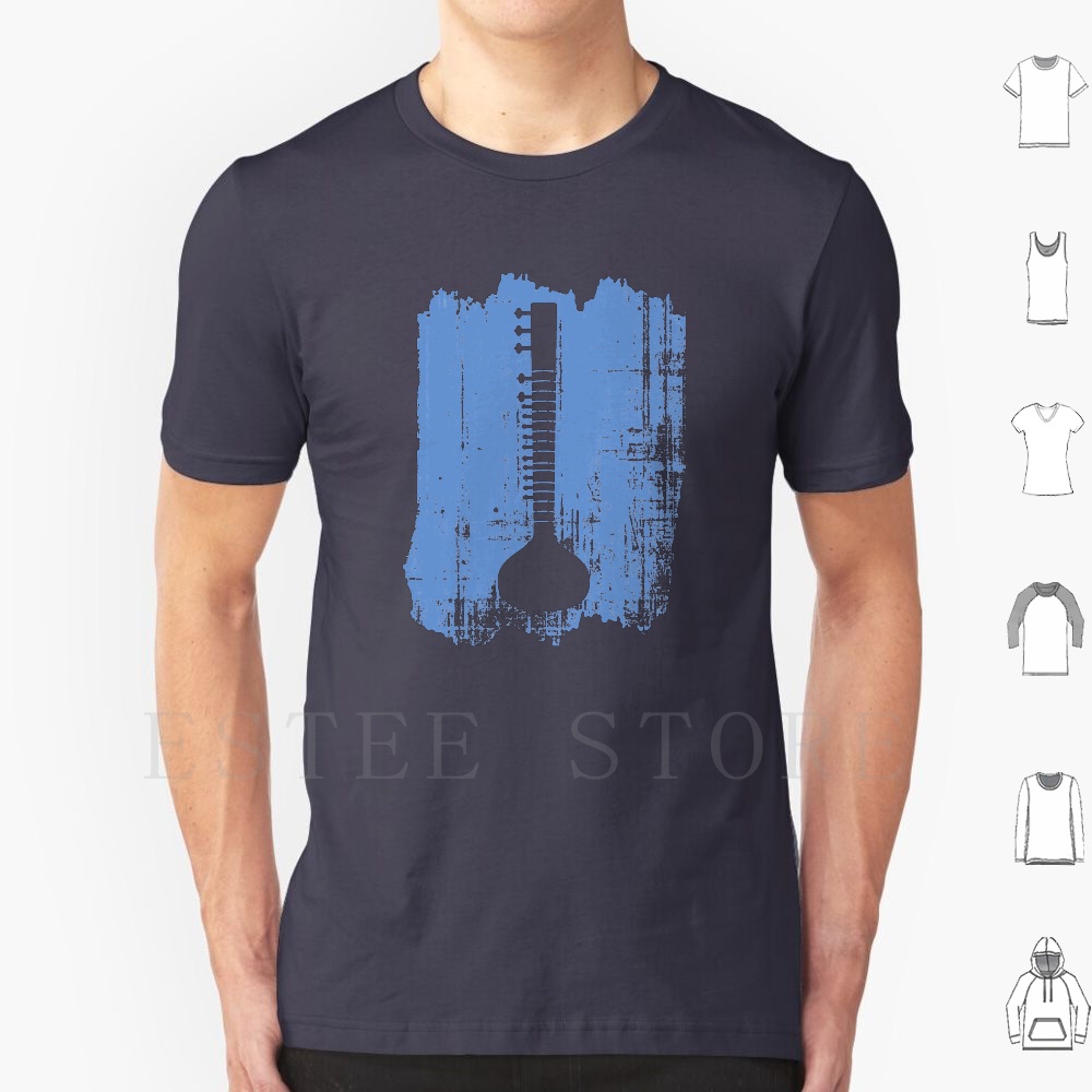 Indian Sitar T Shirt Print Cot – Musical Instrument Sitar recenzja i cena