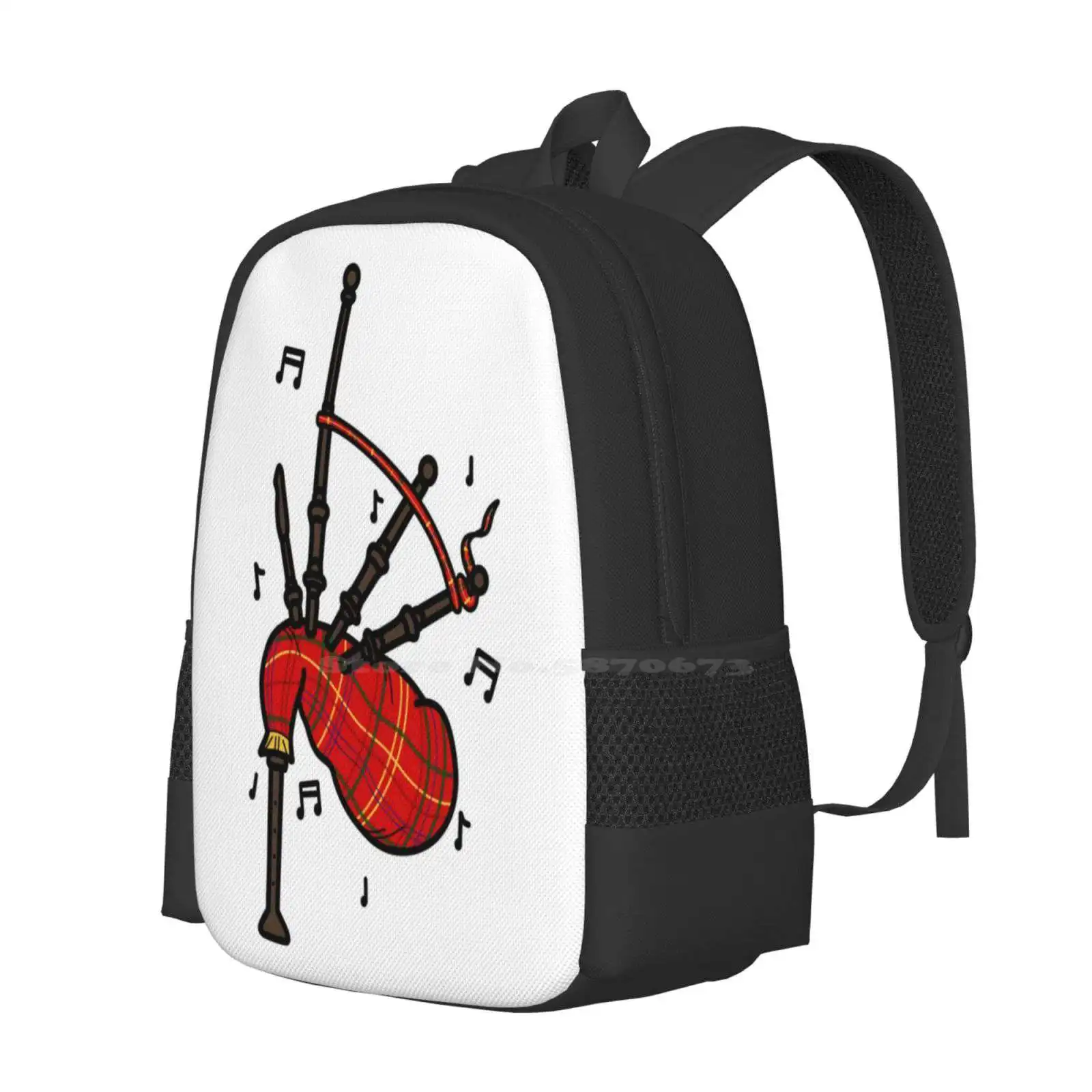 Bagpipes Pattern Design Bag St – Musical Instrument Of Scotland recenzja i cena
