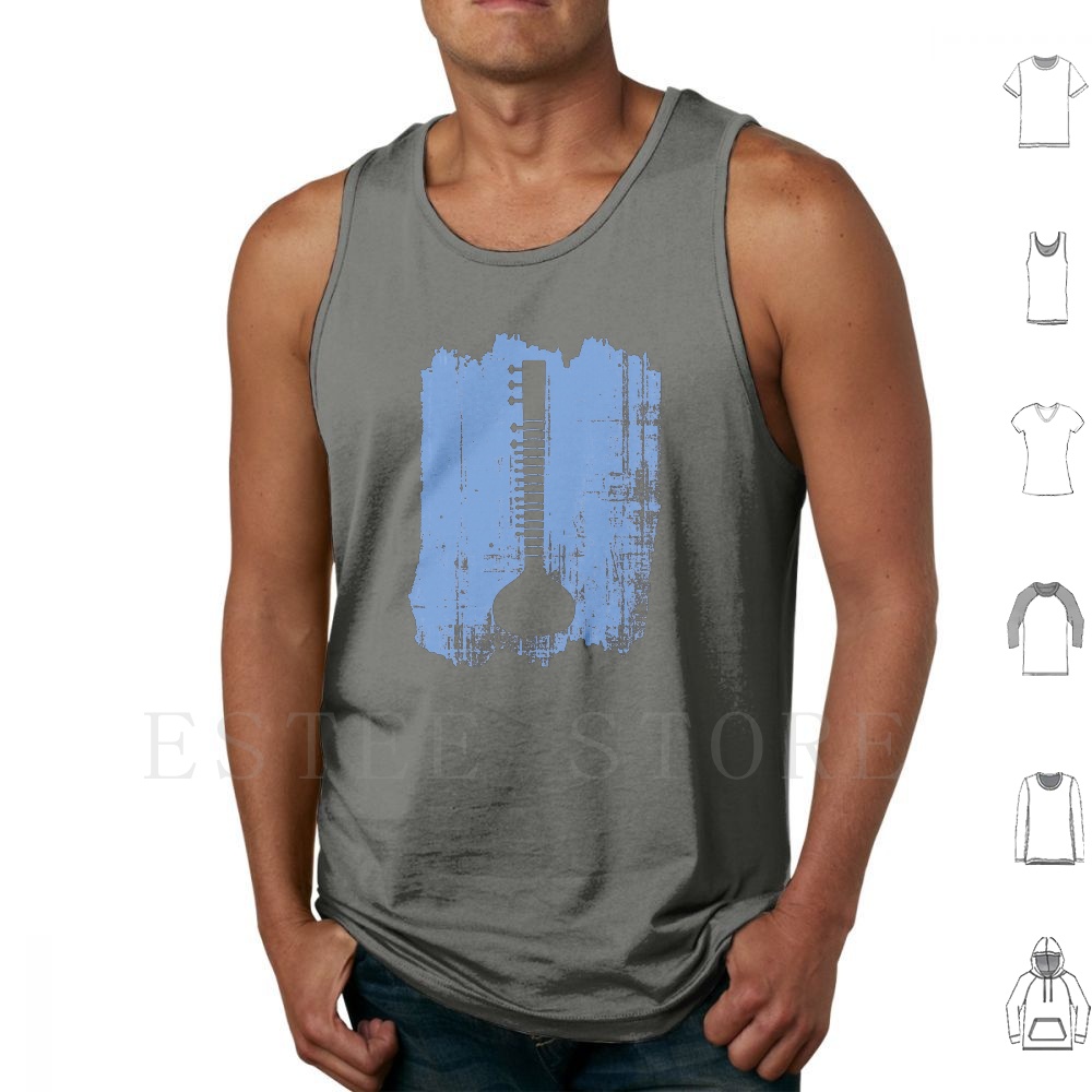 Indian Sitar Tank Tops Vest Id – Musical Instrument Sitar recenzja i cena