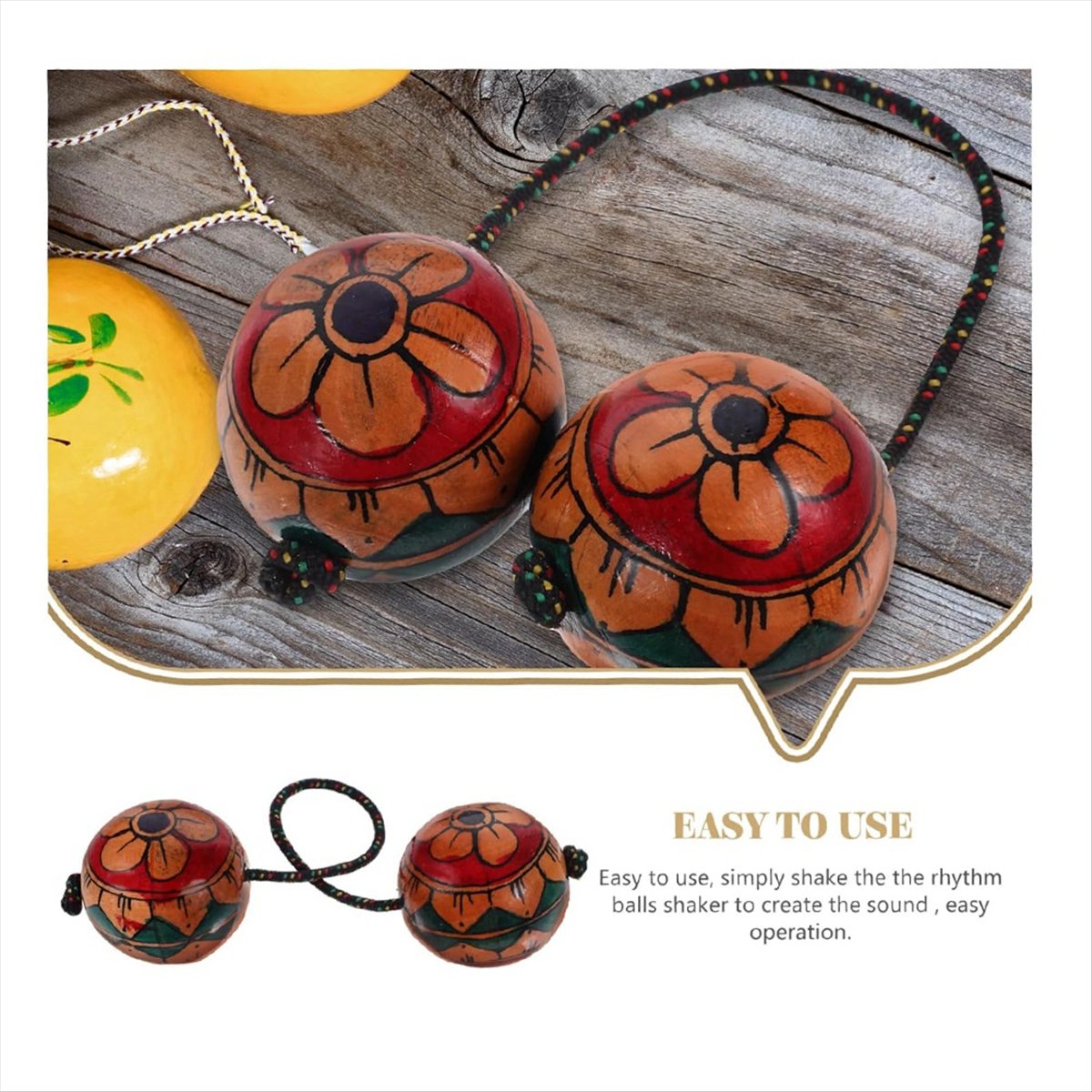 【HOT!TURE】Hand Drawn Maracas M – A Musical Instrument You Shake recenzja i cena